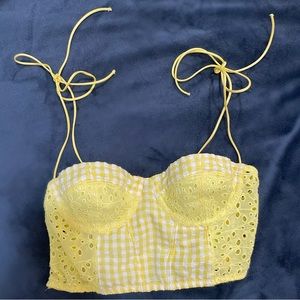 Urban Outfitters “Sweet On You Gingham Bustier”